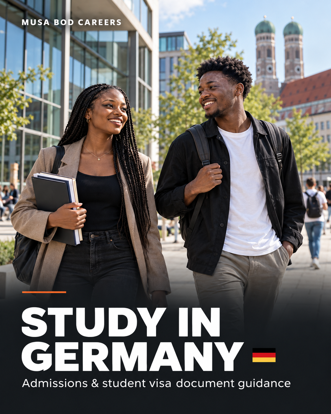 Study in Germany — Musa Bod Careers education flyer